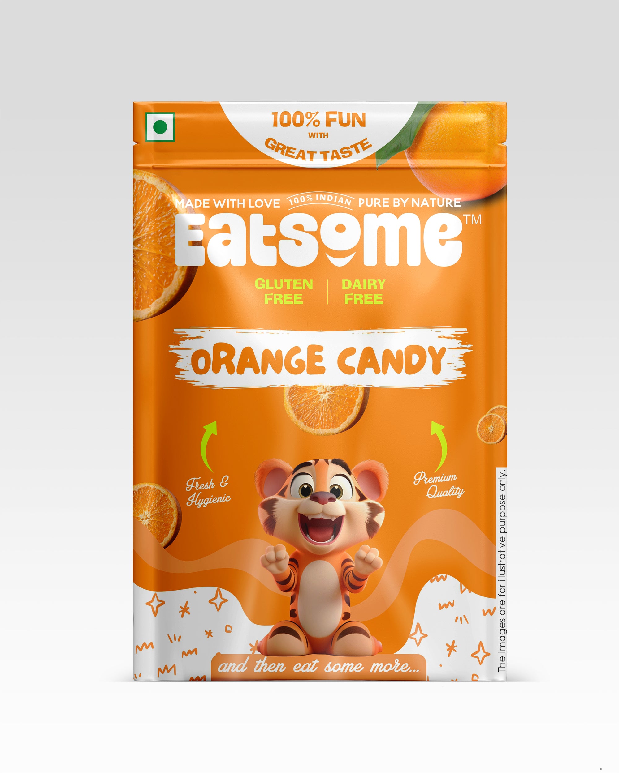 Orange Candy Pouch