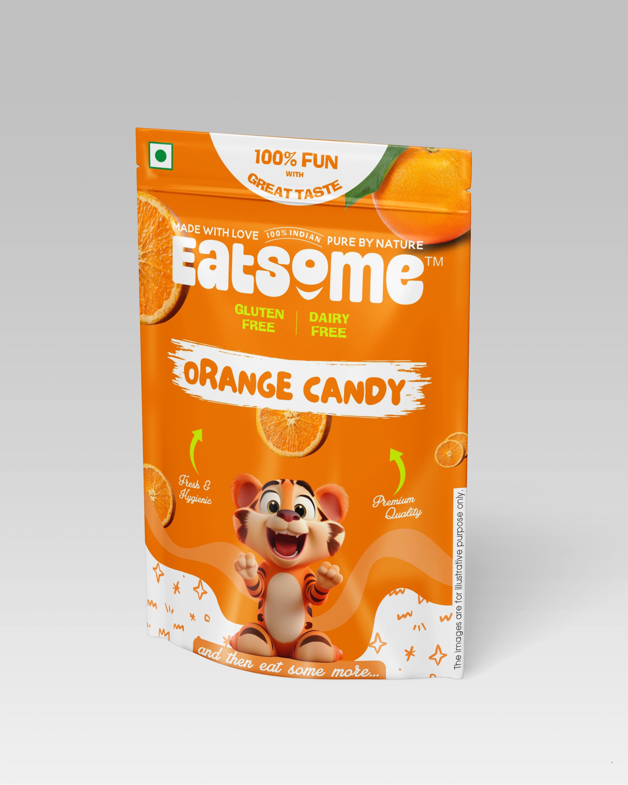 Orange Candy Pouch